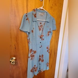 Urban Outfitters Blue Floral Dress Size Medium